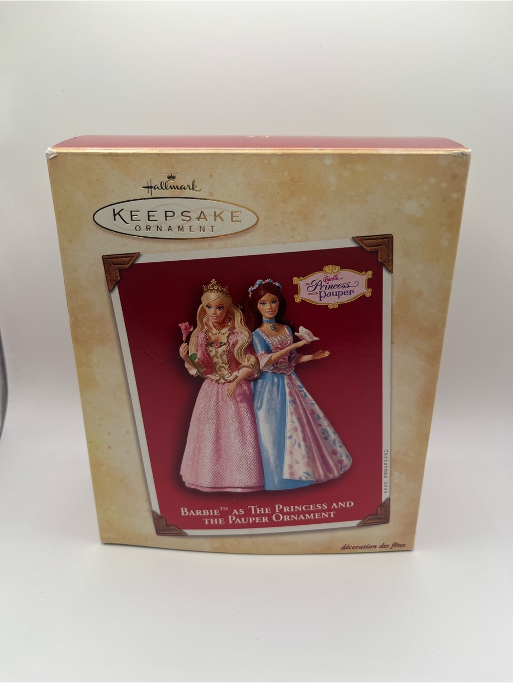 Vintage Hallmark Keepsake Barbie Princess & The Pauper Ornament 2004